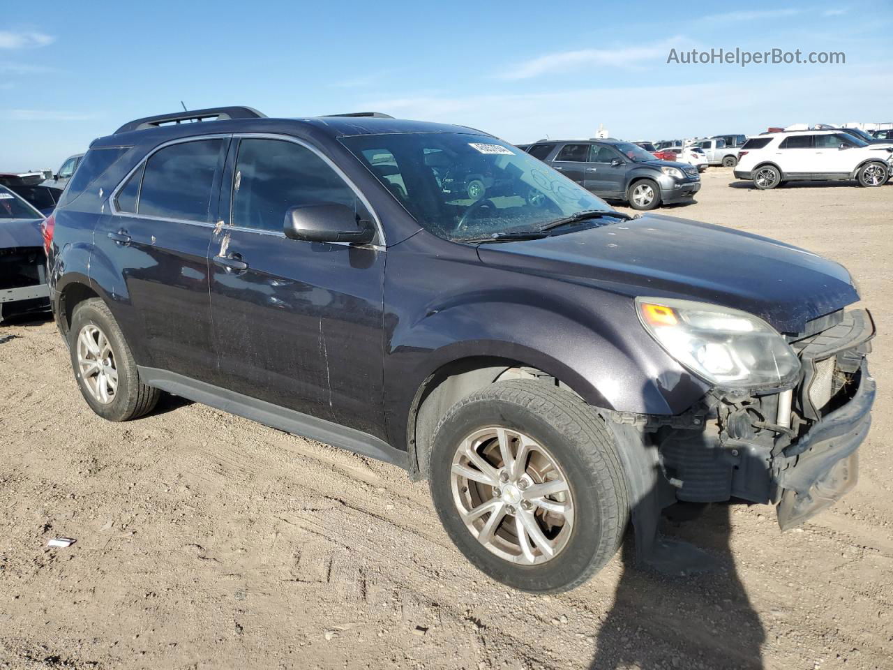 2016 Chevrolet Equinox Lt Gray vin: 2GNALCEK2G6188648