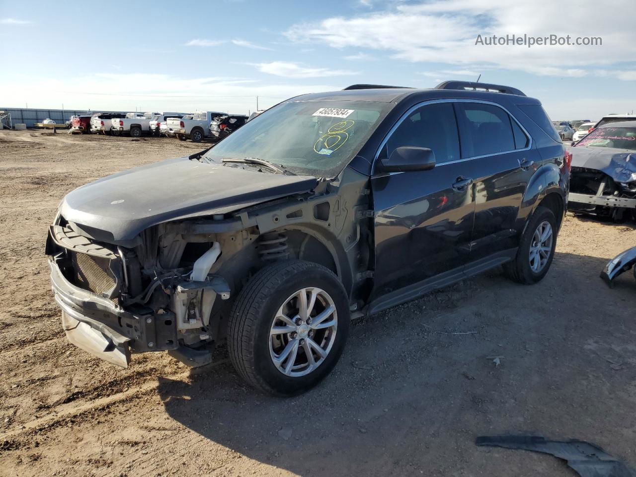 2016 Chevrolet Equinox Lt Gray vin: 2GNALCEK2G6188648