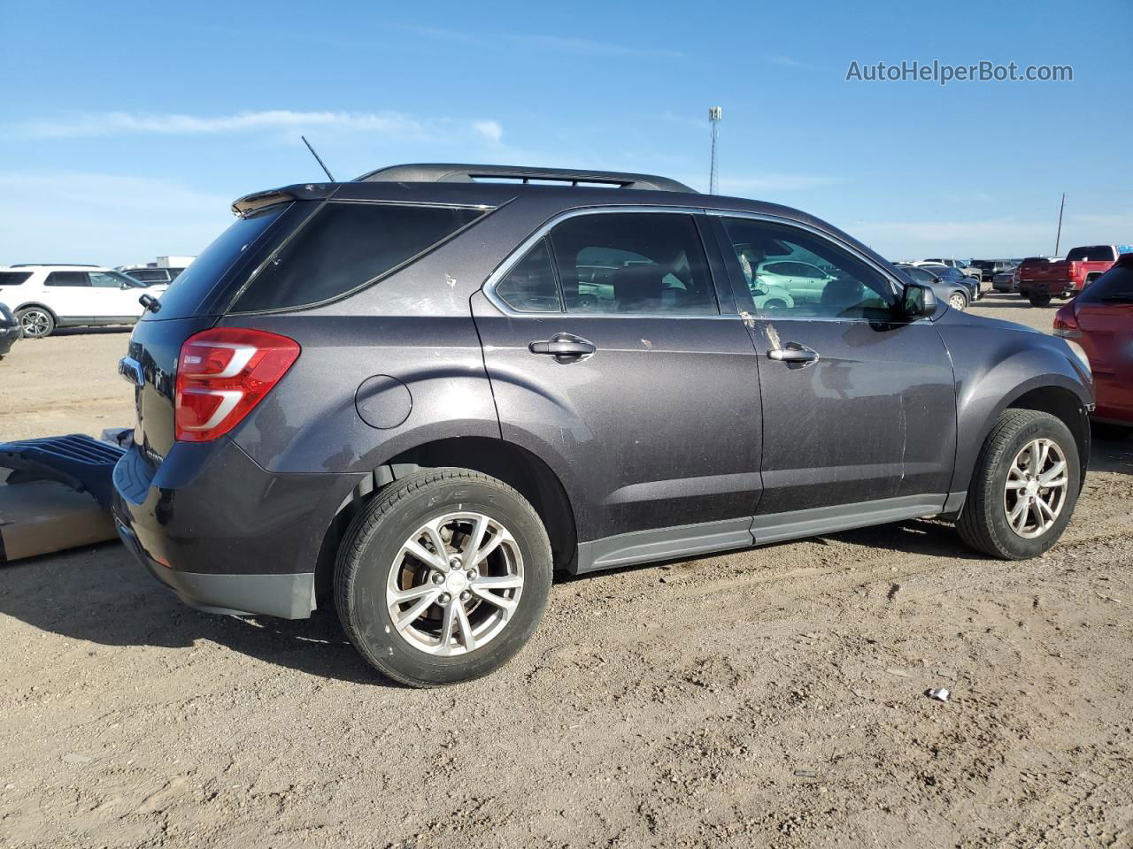 2016 Chevrolet Equinox Lt Gray vin: 2GNALCEK2G6188648