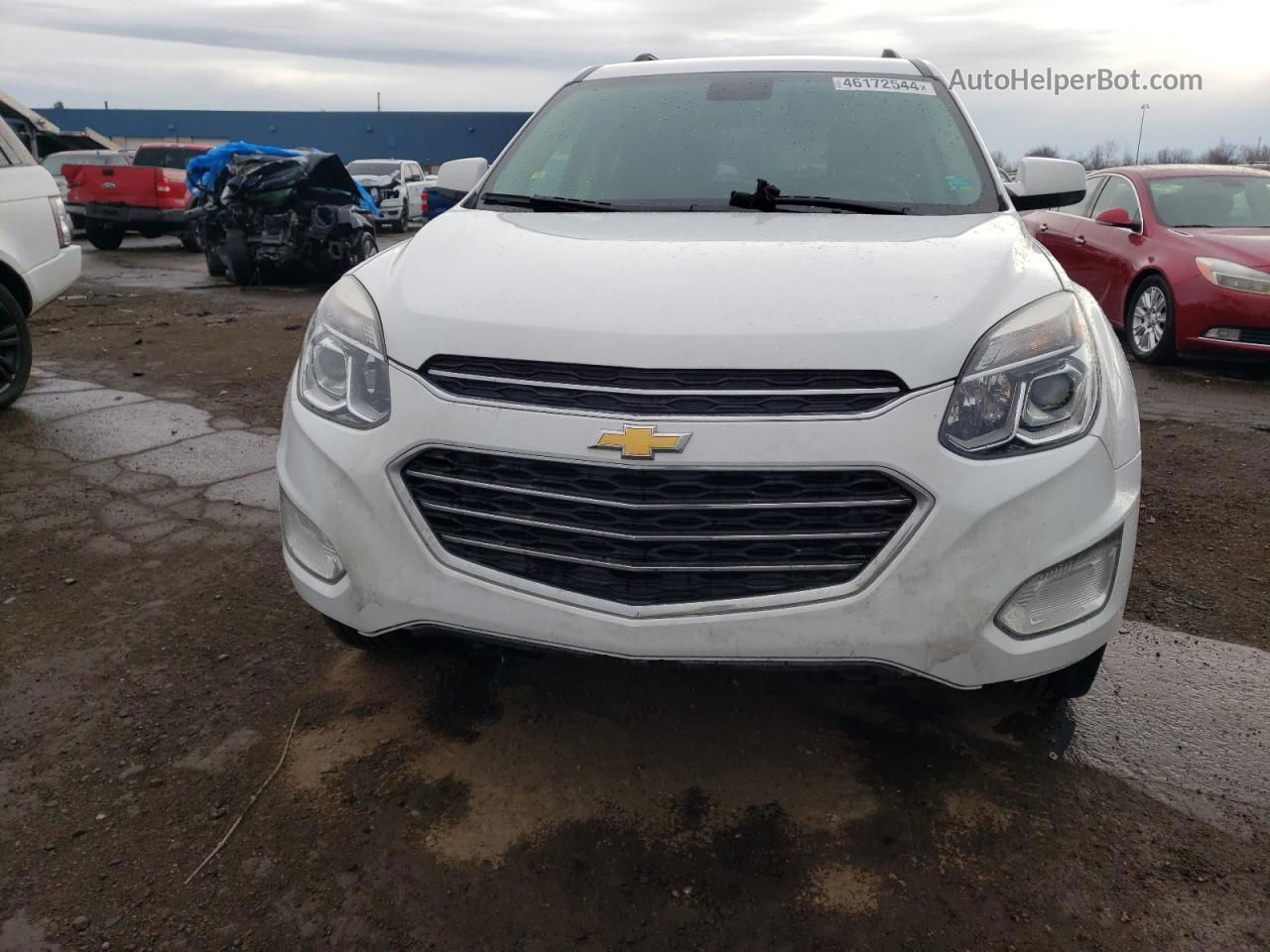 2016 Chevrolet Equinox Lt White vin: 2GNALCEK2G6210700