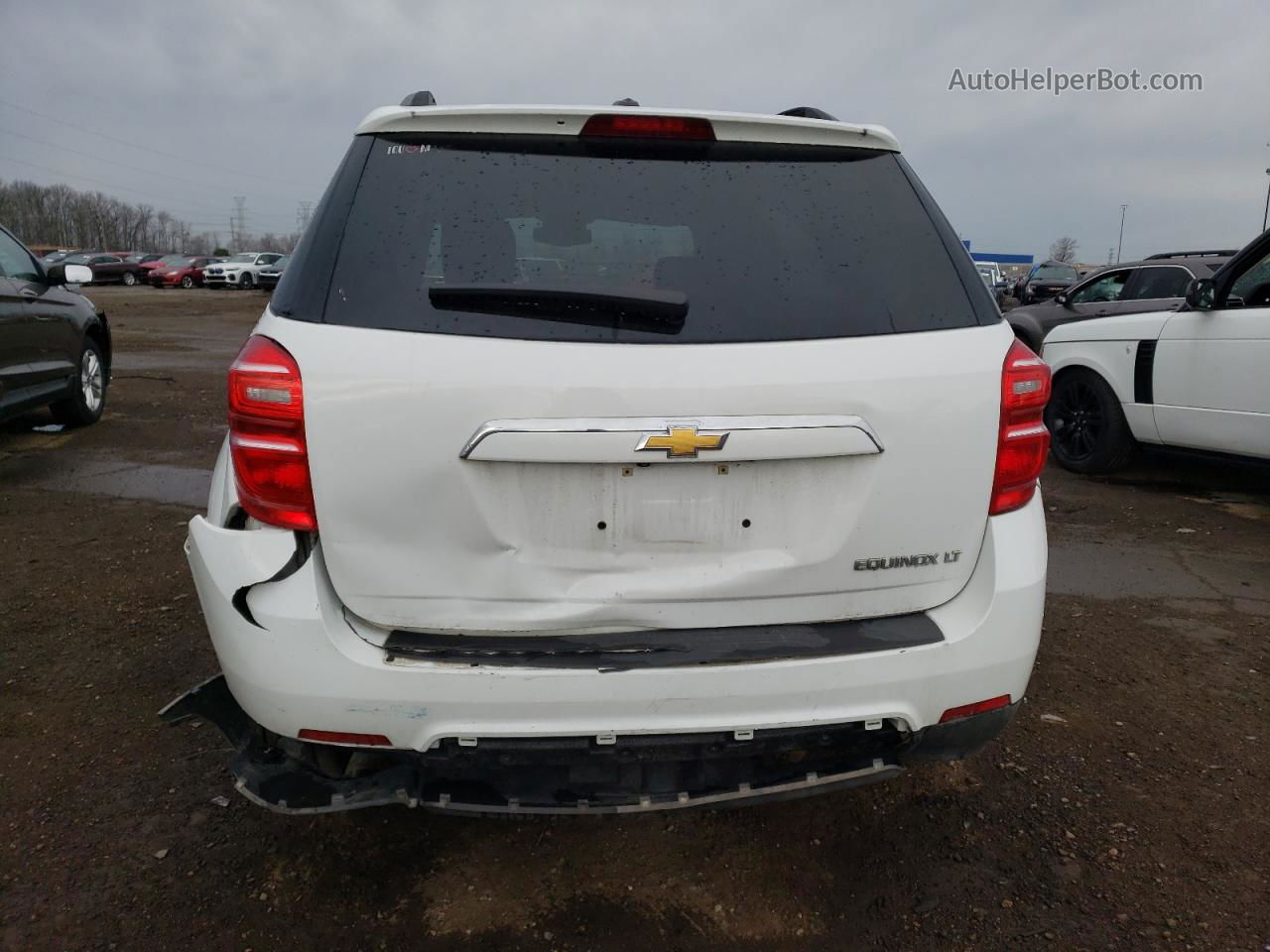 2016 Chevrolet Equinox Lt White vin: 2GNALCEK2G6210700