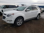 2016 Chevrolet Equinox Lt White vin: 2GNALCEK2G6210700