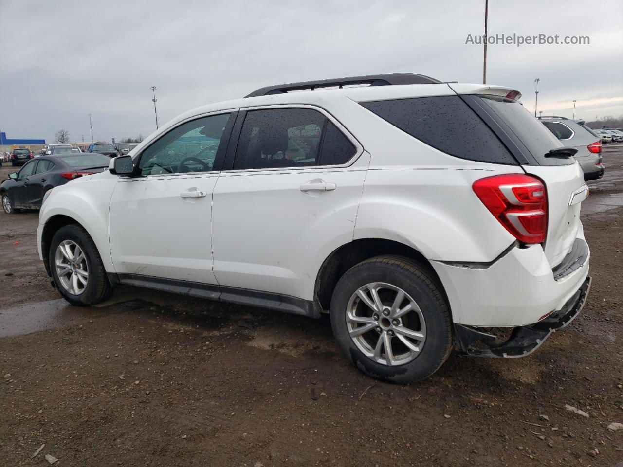 2016 Chevrolet Equinox Lt White vin: 2GNALCEK2G6210700