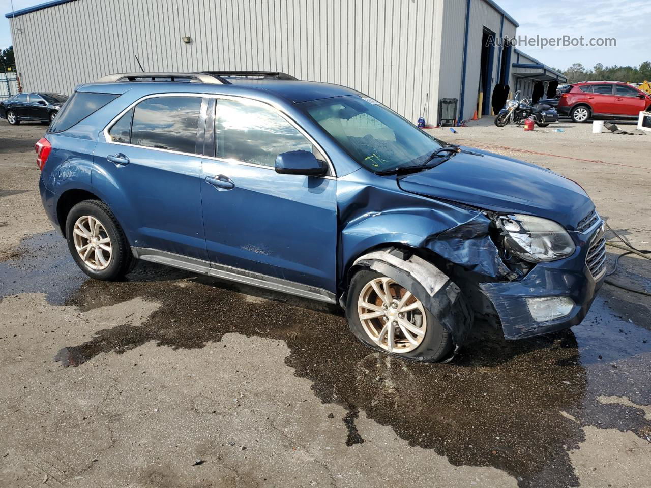 2016 Chevrolet Equinox Lt Синий vin: 2GNALCEK2G6239503