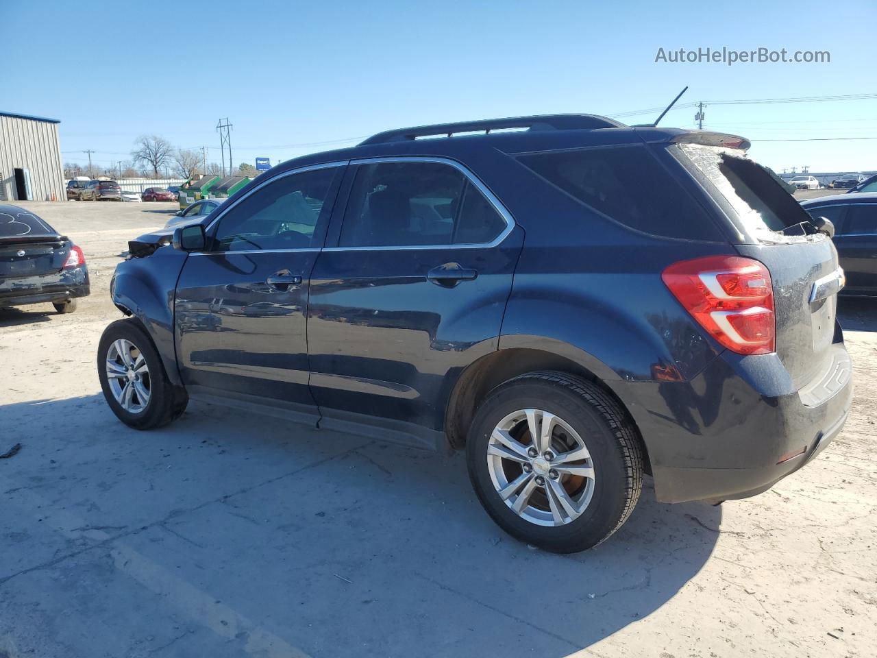 2016 Chevrolet Equinox Lt Синий vin: 2GNALCEK2G6353940