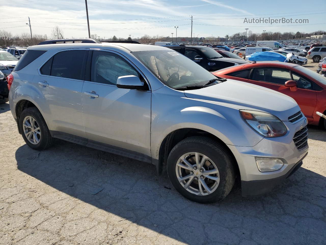 2017 Chevrolet Equinox Lt Серебряный vin: 2GNALCEK2H1527066