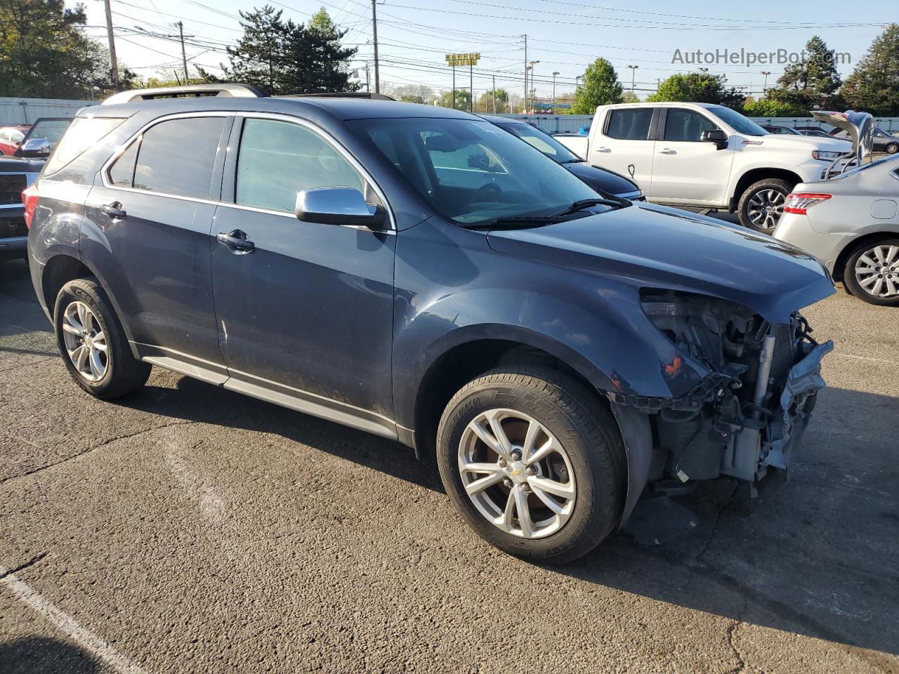 2017 Chevrolet Equinox Lt Blue vin: 2GNALCEK2H1592841