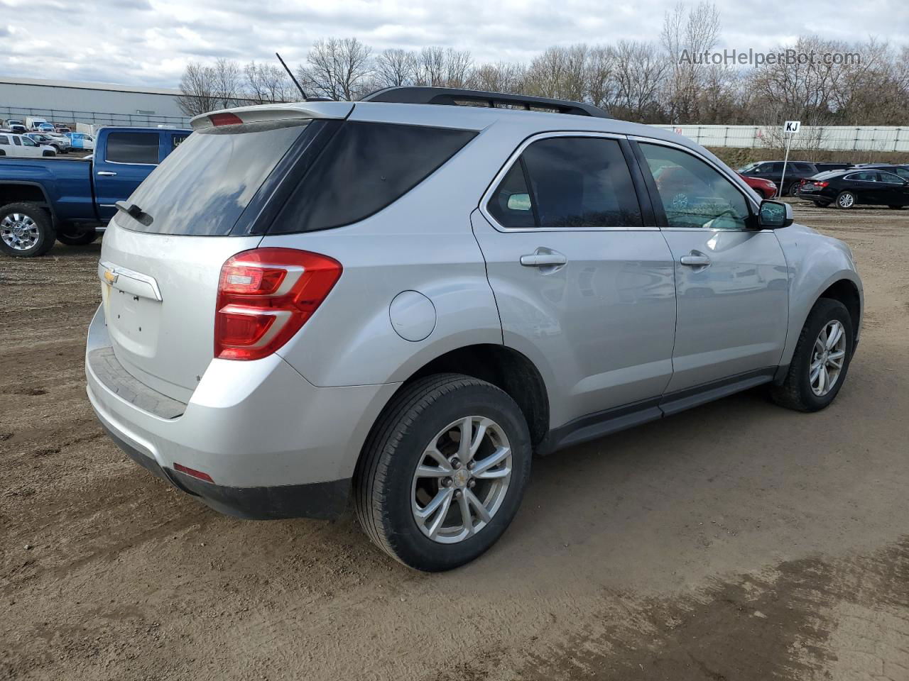 2017 Chevrolet Equinox Lt Серебряный vin: 2GNALCEK2H6174511