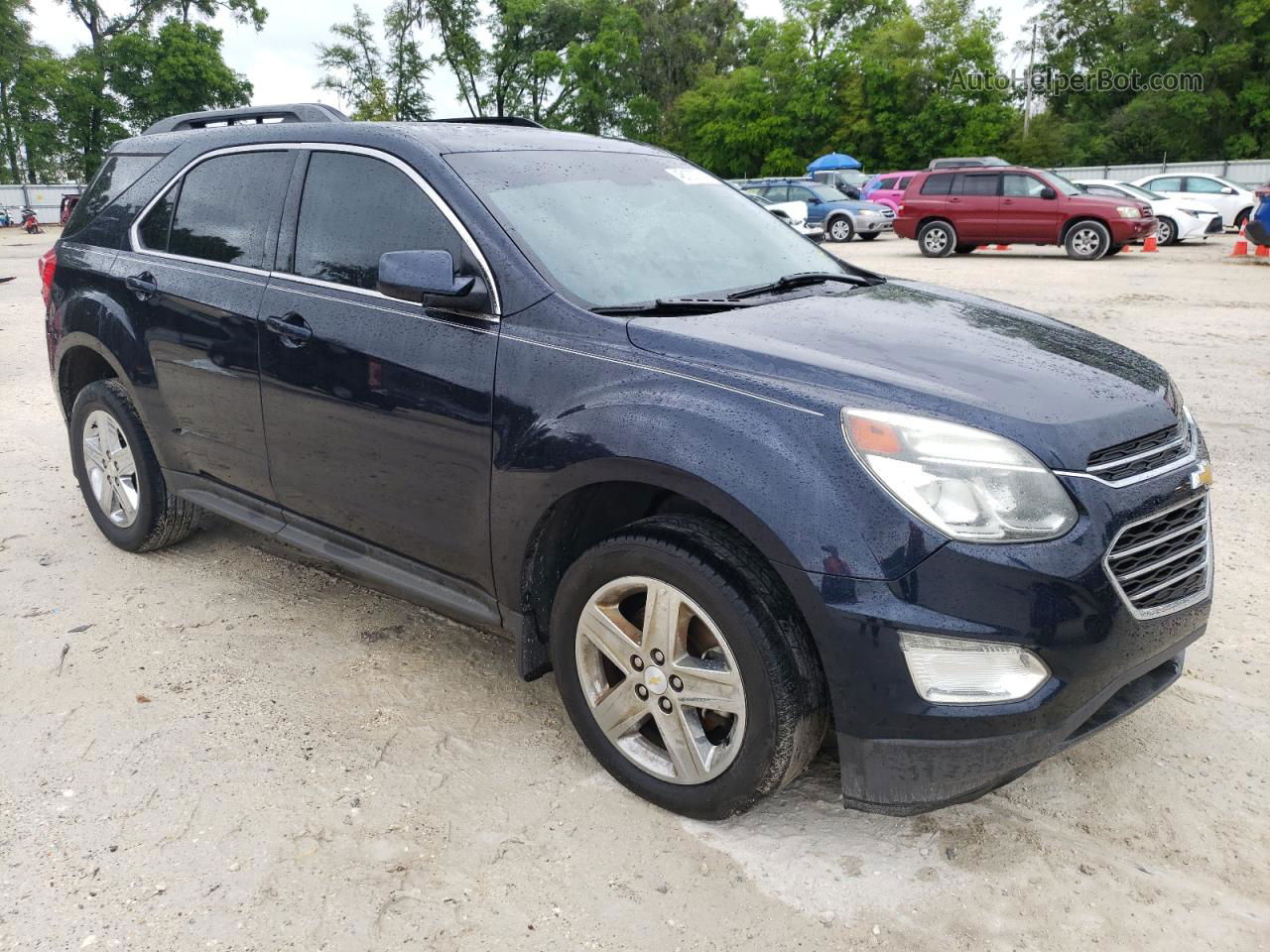 2016 Chevrolet Equinox Lt Синий vin: 2GNALCEK3G1119061