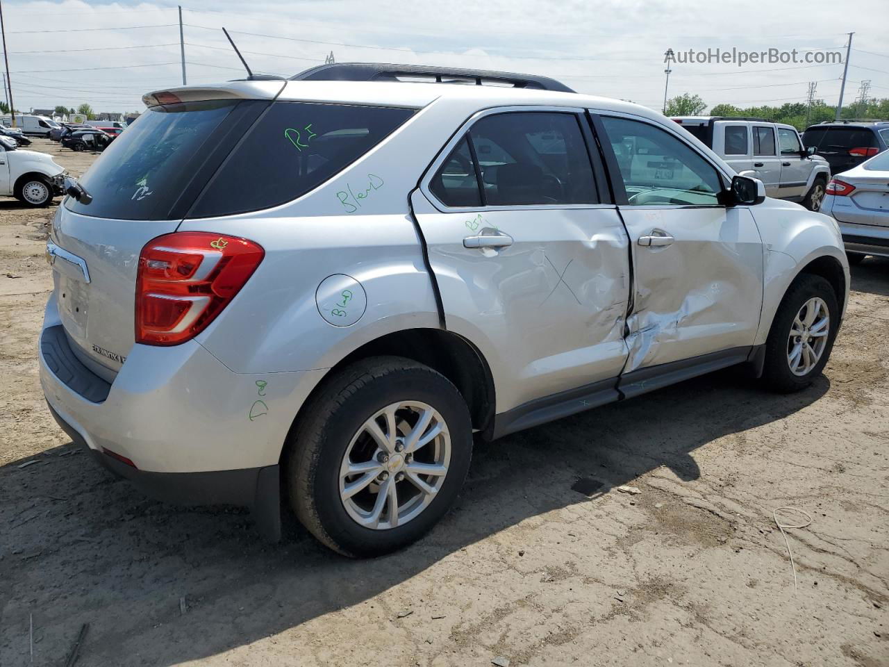 2016 Chevrolet Equinox Lt Silver vin: 2GNALCEK3G1169667