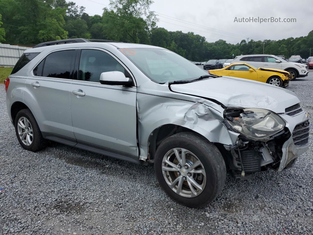 2016 Chevrolet Equinox Lt Silver vin: 2GNALCEK3G6105034