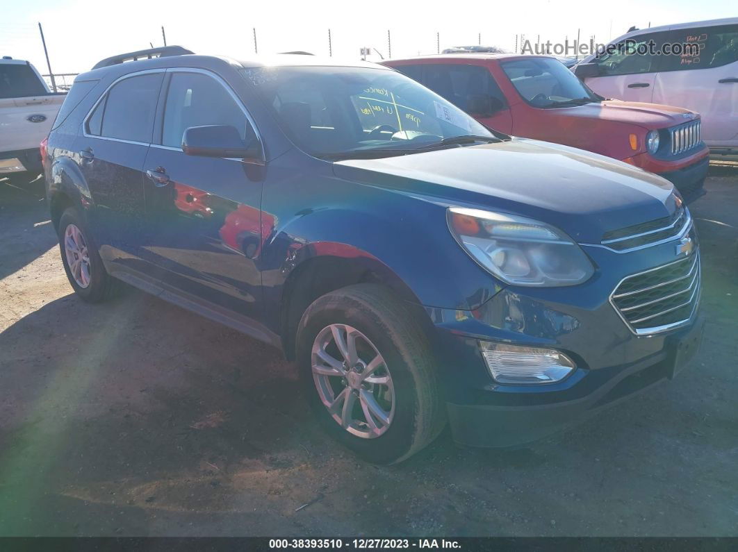 2016 Chevrolet Equinox Lt Синий vin: 2GNALCEK3G6290783