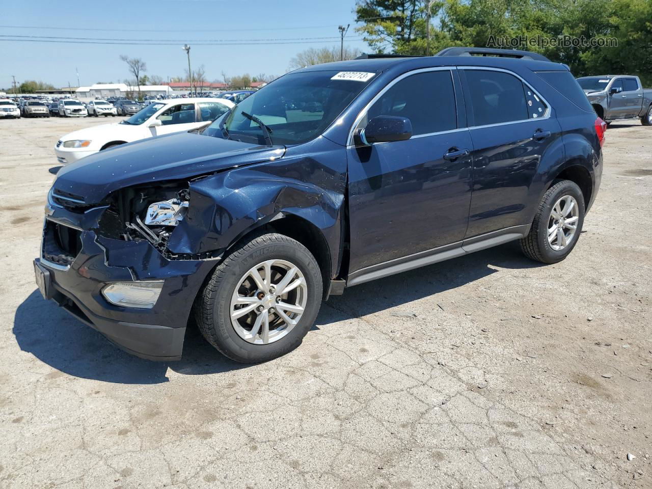 2017 Chevrolet Equinox Lt Blue vin: 2GNALCEK3H6106752