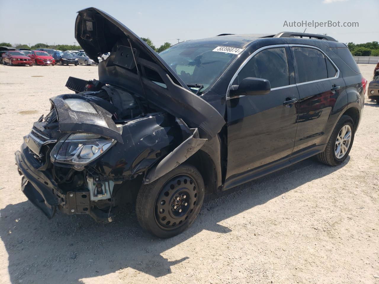 2017 Chevrolet Equinox Lt Black vin: 2GNALCEK3H6257834