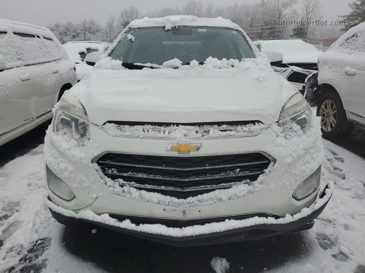 2016 Chevrolet Equinox Lt White vin: 2GNALCEK4G1122583