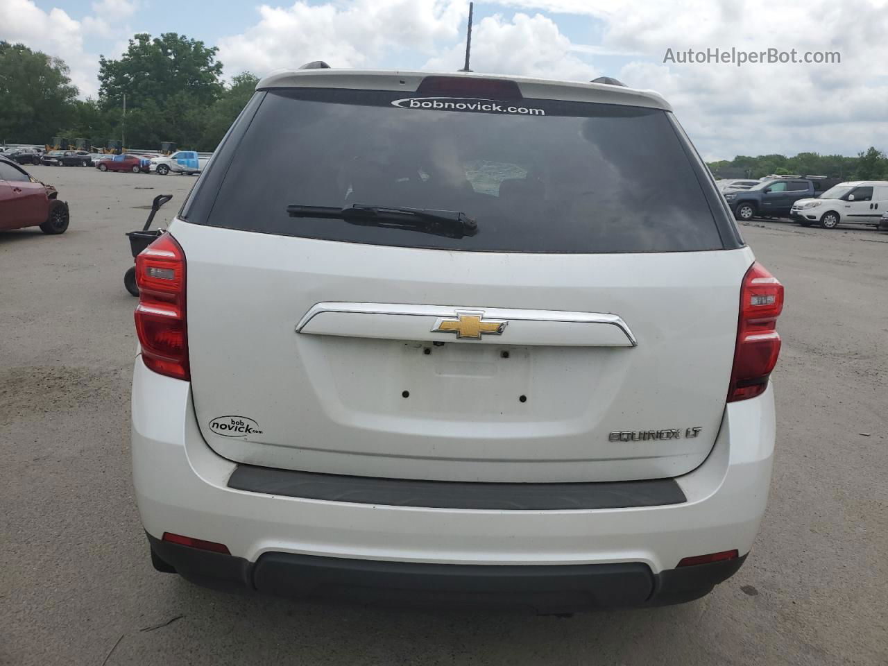 2016 Chevrolet Equinox Lt White vin: 2GNALCEK4G1128545