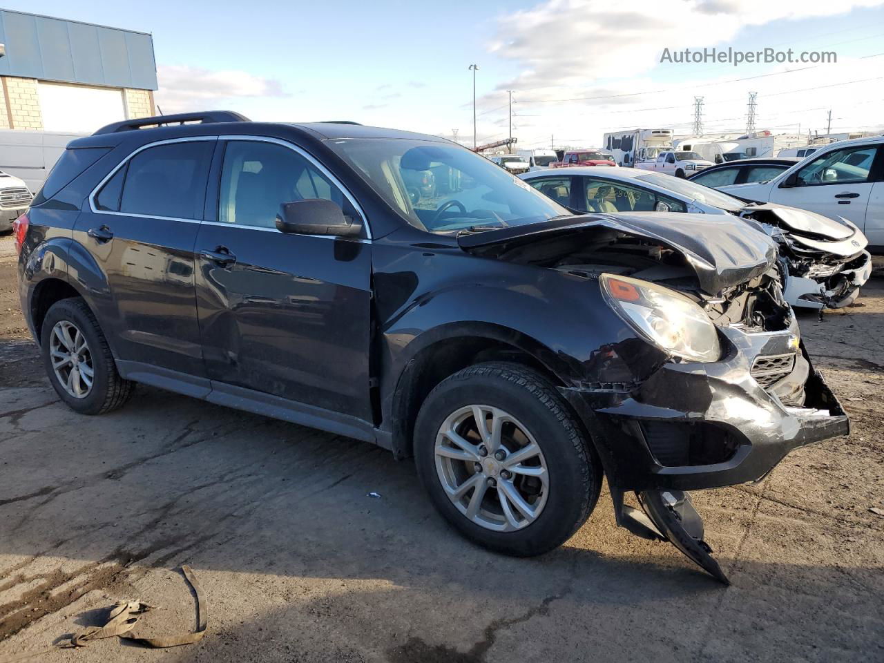 2016 Chevrolet Equinox Lt Черный vin: 2GNALCEK4G6109495