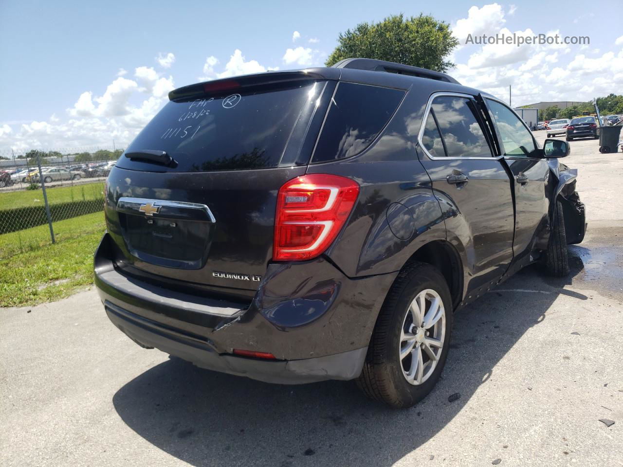 2016 Chevrolet Equinox Lt Black vin: 2GNALCEK4G6111151