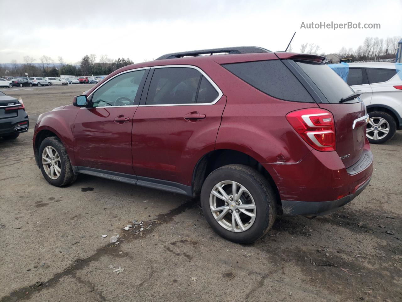 2017 Chevrolet Equinox Lt Burgundy vin: 2GNALCEK4H1522645