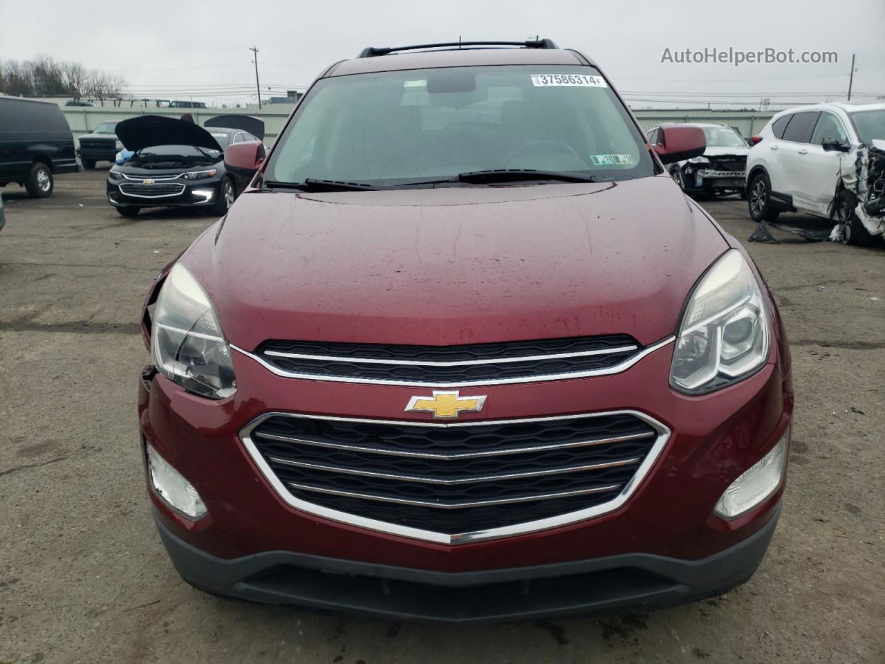 2017 Chevrolet Equinox Lt Burgundy vin: 2GNALCEK4H1522645