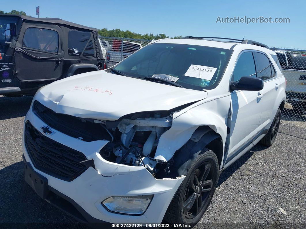 2017 Chevrolet Equinox Lt White vin: 2GNALCEK4H6255901