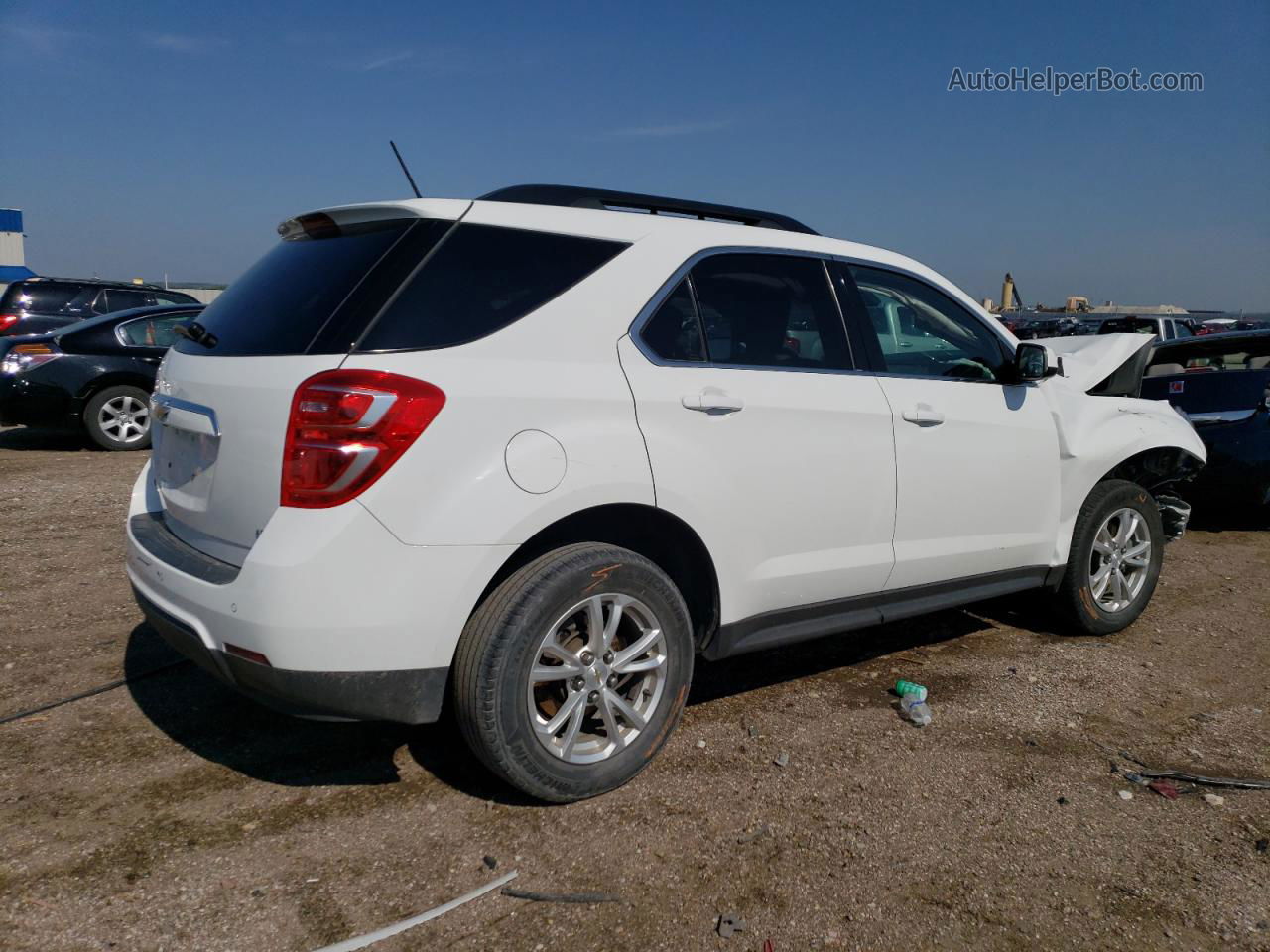 2017 Chevrolet Equinox Lt White vin: 2GNALCEK4H6267594