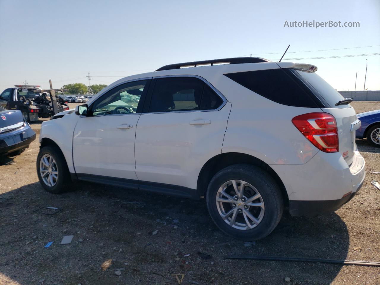 2017 Chevrolet Equinox Lt White vin: 2GNALCEK4H6267594