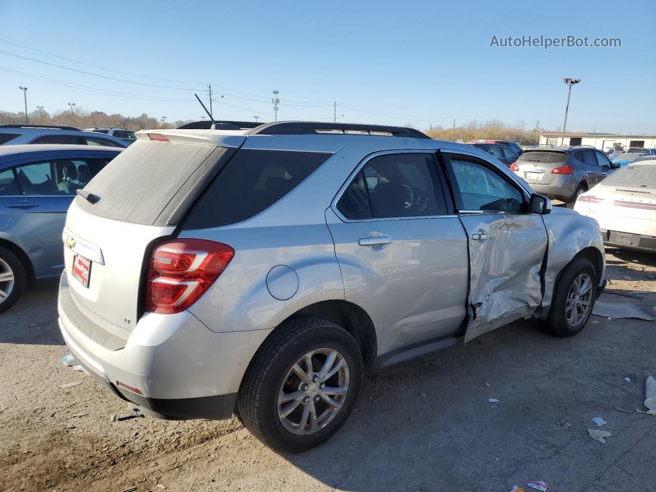 2017 Chevrolet Equinox Lt Silver vin: 2GNALCEK4H6311044