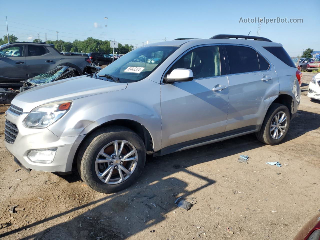 2017 Chevrolet Equinox Lt Серый vin: 2GNALCEK4H6324795