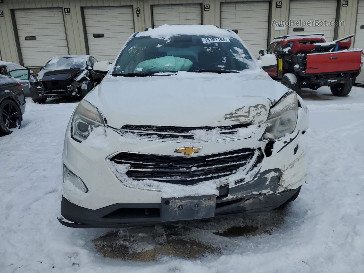 2016 Chevrolet Equinox Lt White vin: 2GNALCEK5G1148657