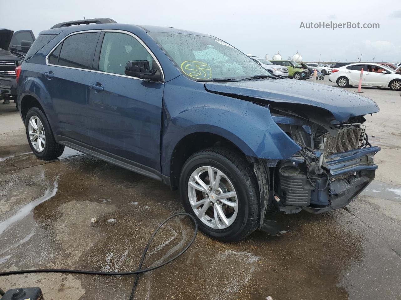 2016 Chevrolet Equinox Lt Синий vin: 2GNALCEK5G6236904