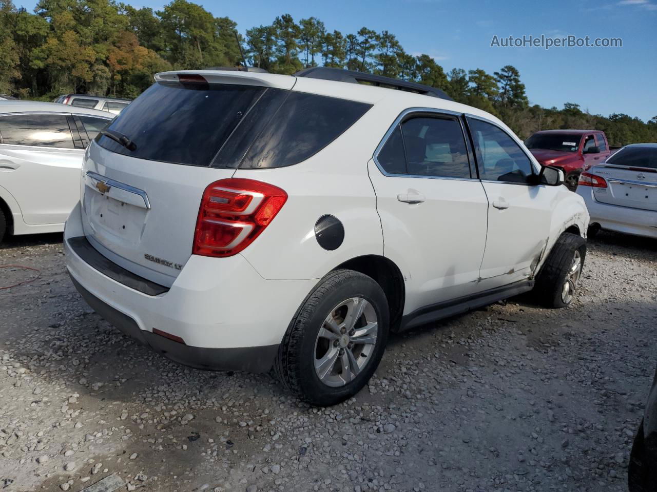 2016 Chevrolet Equinox Lt White vin: 2GNALCEK5G6253380