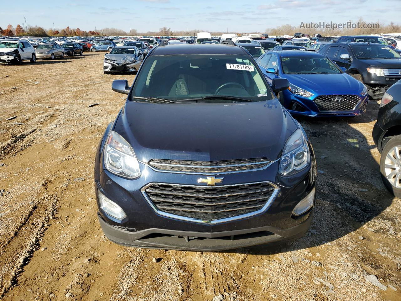 2017 Chevrolet Equinox Lt Синий vin: 2GNALCEK5H1593756