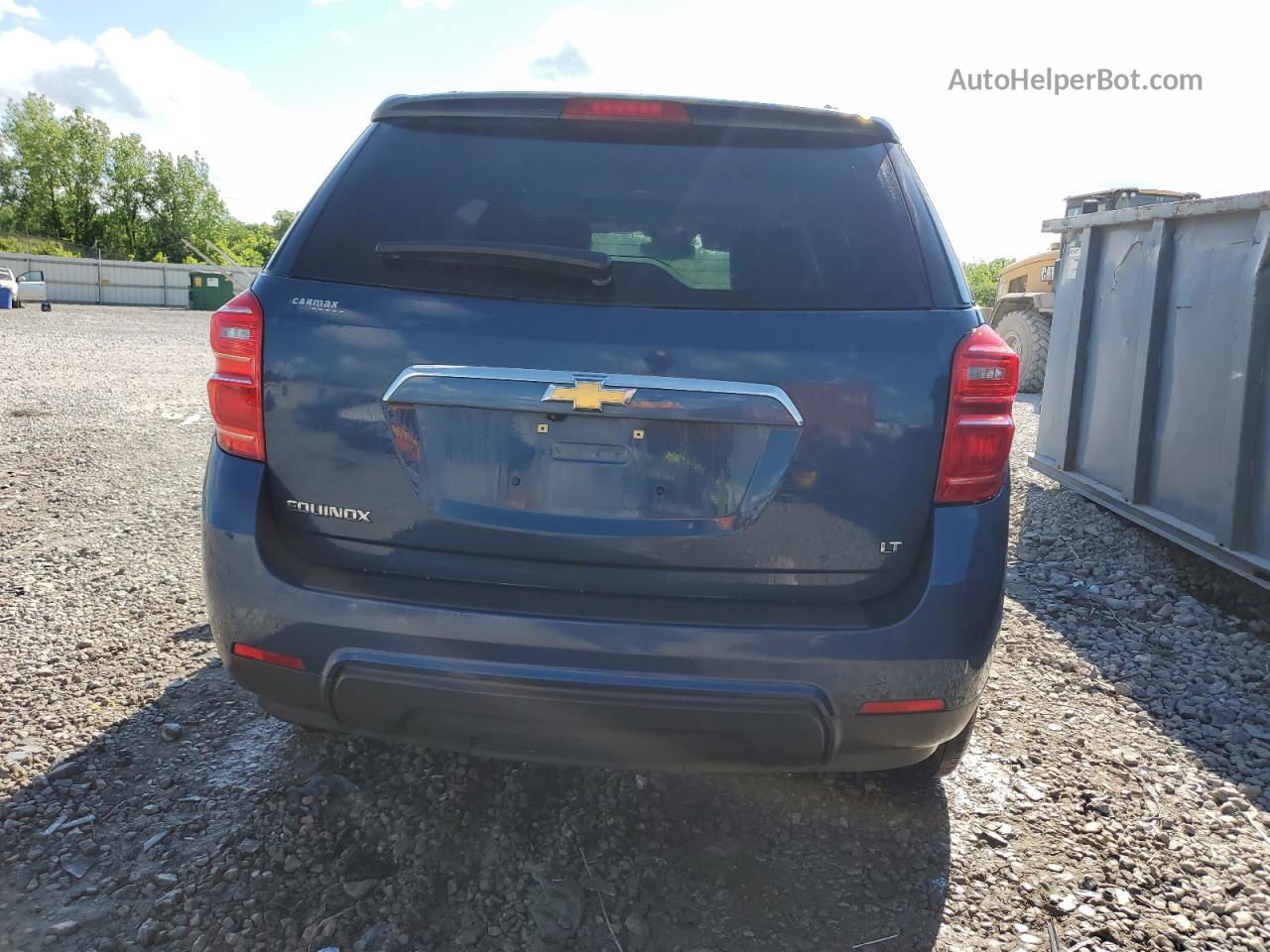 2017 Chevrolet Equinox Lt Синий vin: 2GNALCEK5H6117381