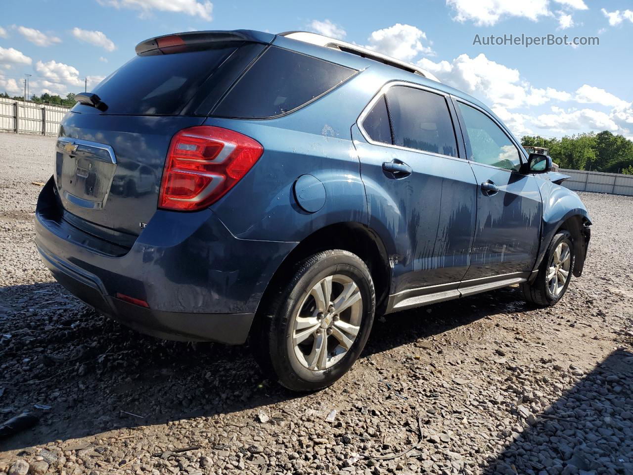 2017 Chevrolet Equinox Lt Синий vin: 2GNALCEK5H6117381