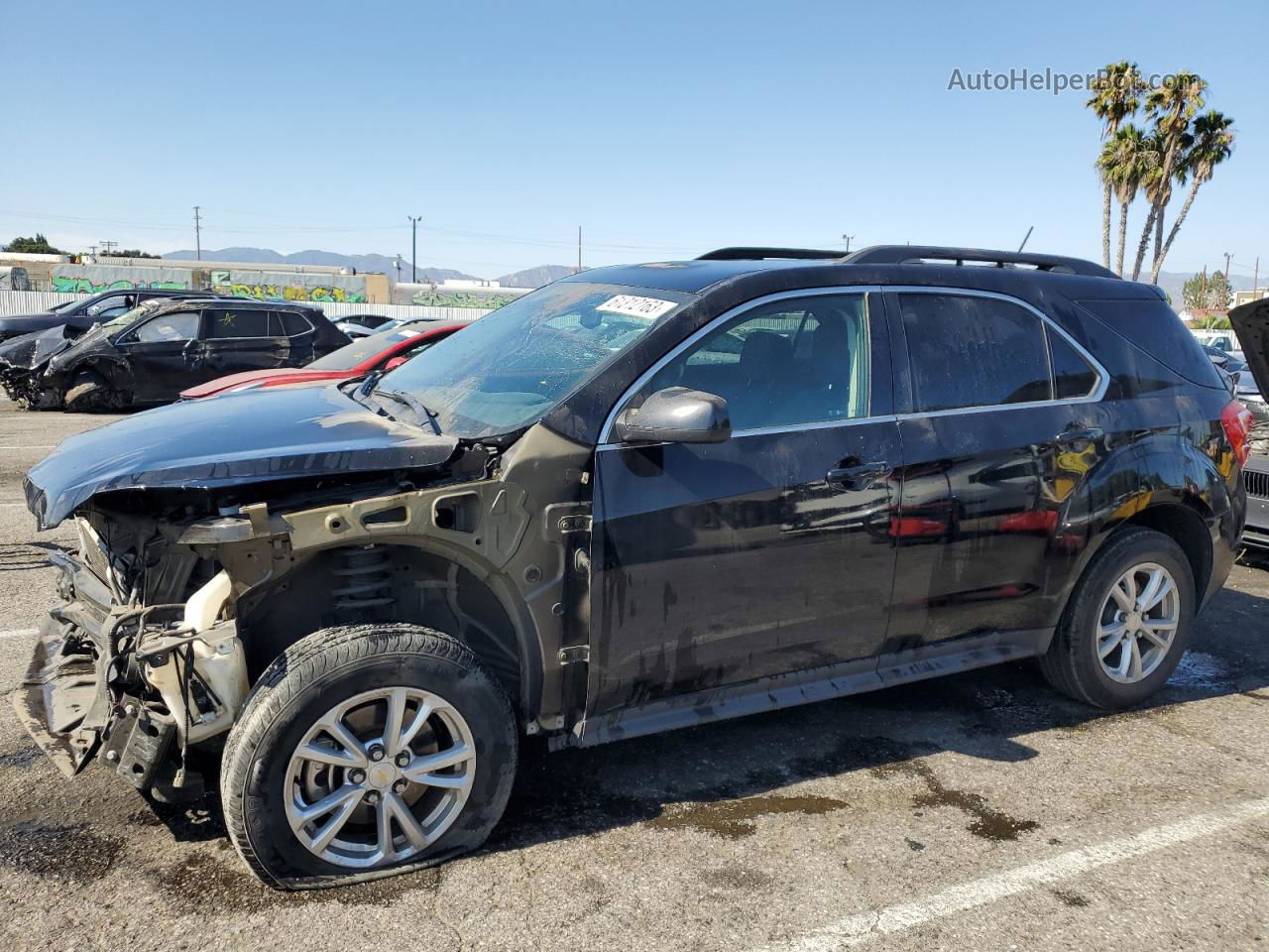 2017 Chevrolet Equinox Lt Черный vin: 2GNALCEK5H6201734