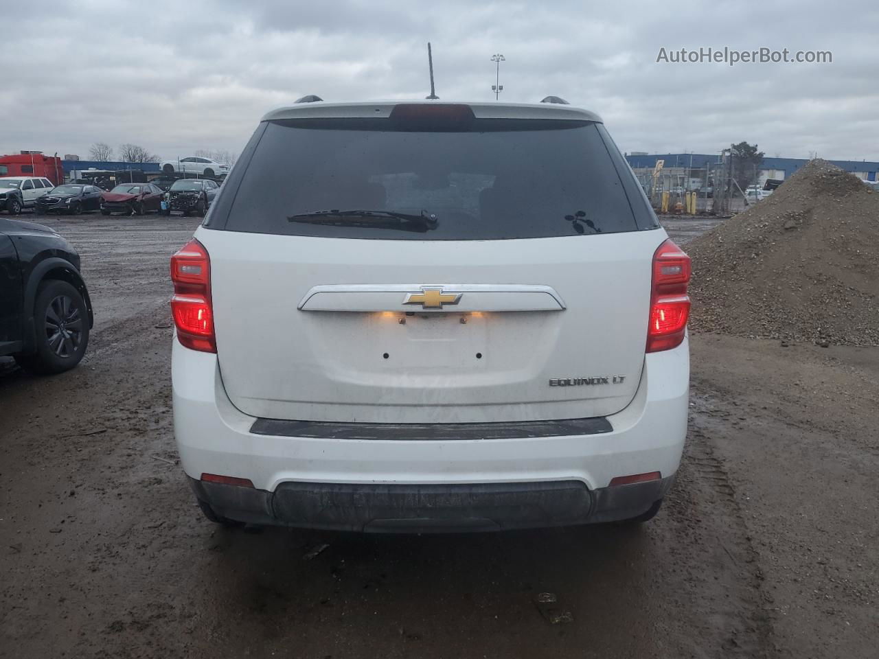 2016 Chevrolet Equinox Lt White vin: 2GNALCEK6G1107602