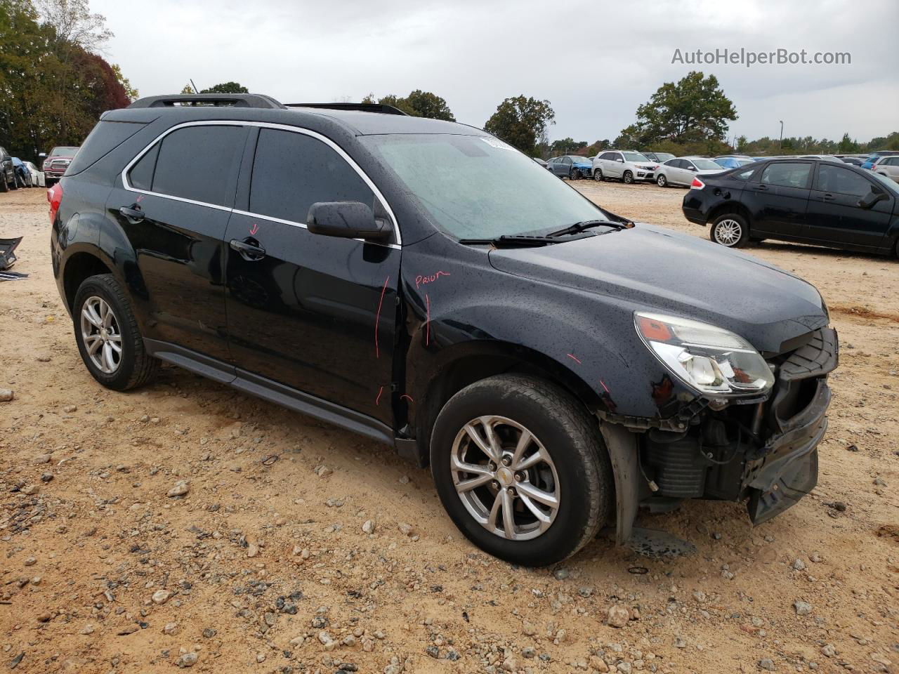 2016 Chevrolet Equinox Lt Черный vin: 2GNALCEK6G6137542