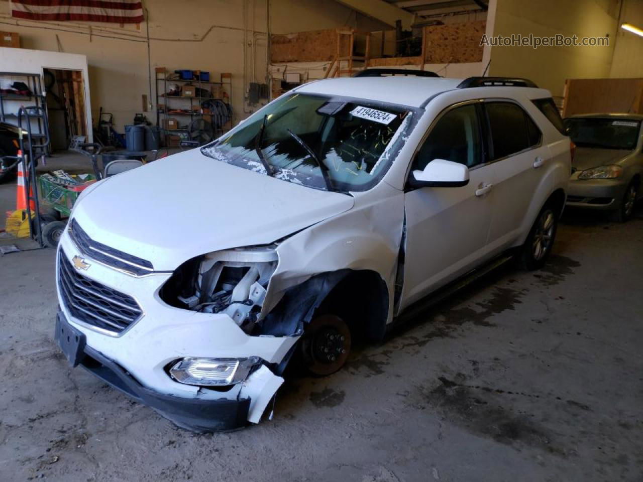 2016 Chevrolet Equinox Lt White vin: 2GNALCEK6G6173120