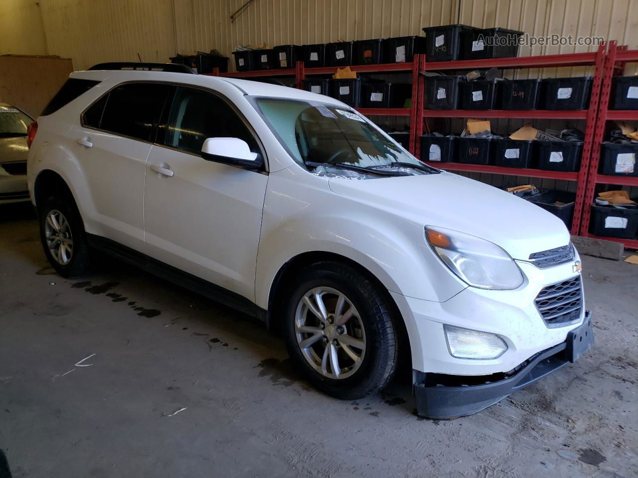 2016 Chevrolet Equinox Lt White vin: 2GNALCEK6G6173120