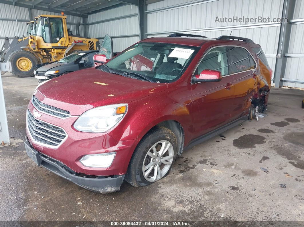 2017 Chevrolet Equinox Lt Burgundy vin: 2GNALCEK6H1605283