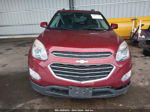 2017 Chevrolet Equinox Lt Burgundy vin: 2GNALCEK6H1605283