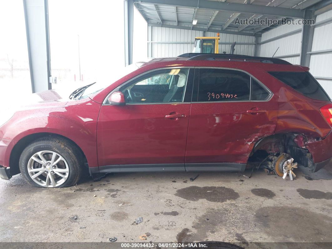 2017 Chevrolet Equinox Lt Burgundy vin: 2GNALCEK6H1605283