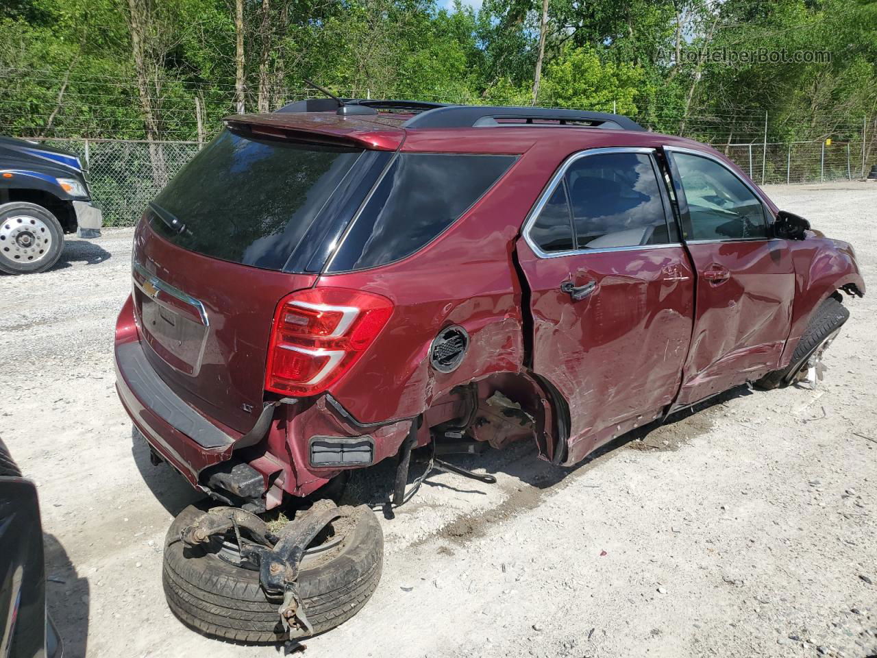 2017 Chevrolet Equinox Lt Burgundy vin: 2GNALCEK6H1610693