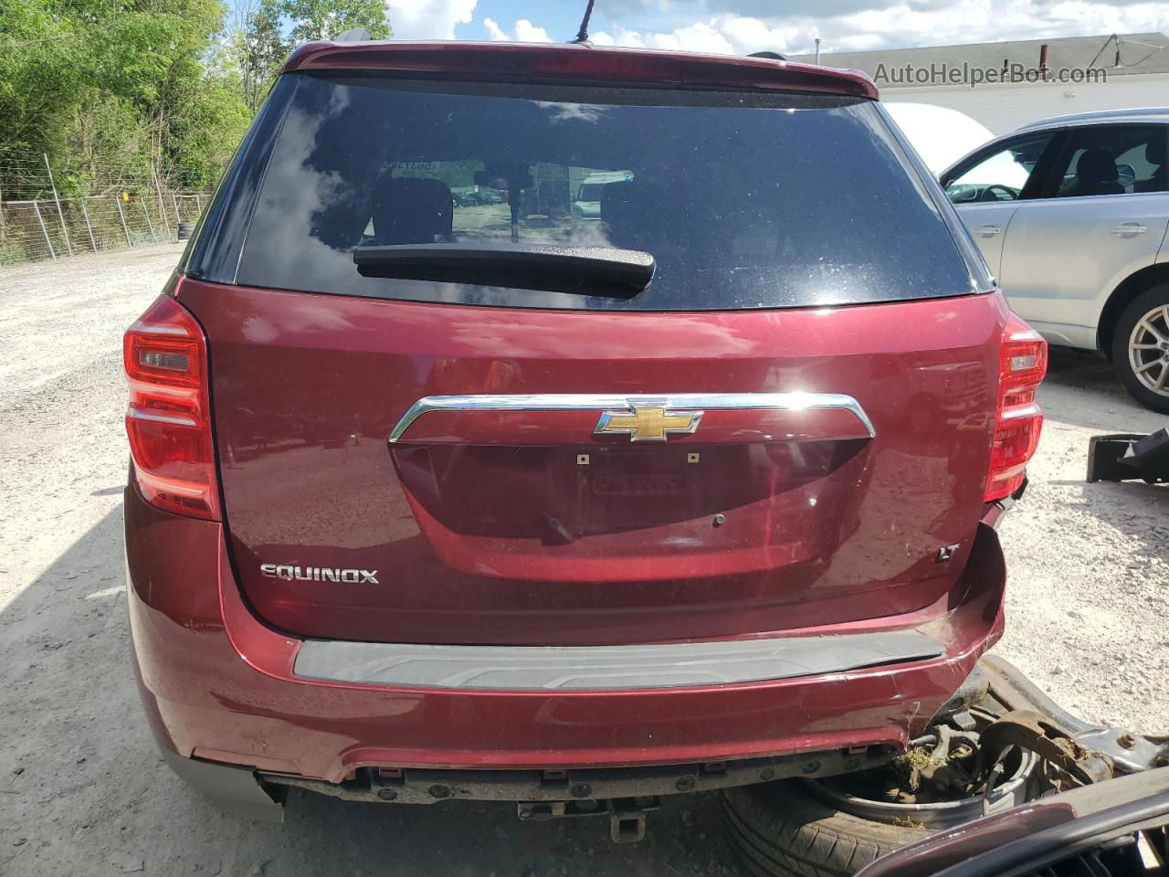 2017 Chevrolet Equinox Lt Burgundy vin: 2GNALCEK6H1610693