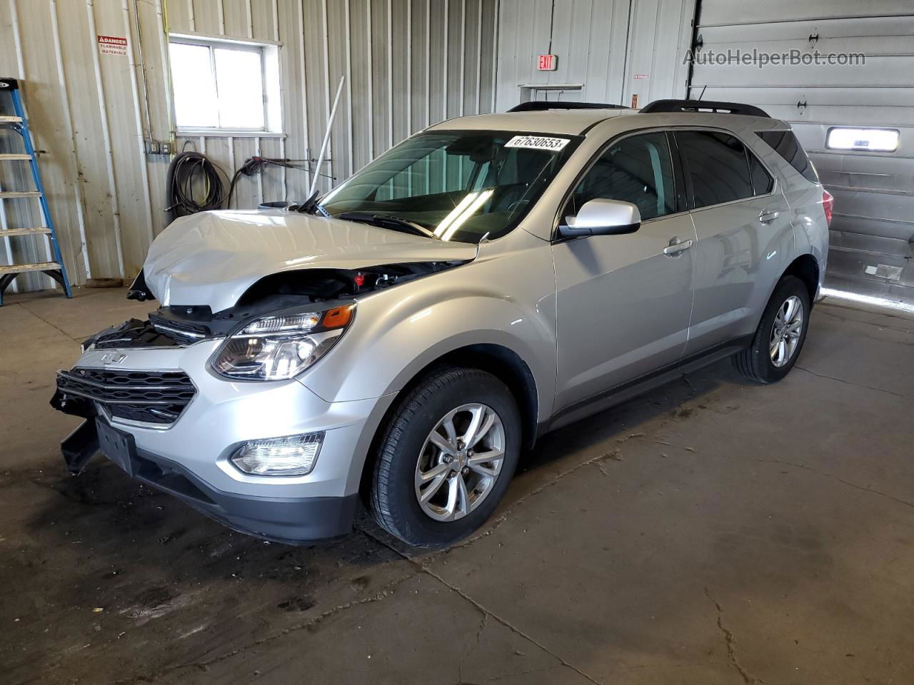 2017 Chevrolet Equinox Lt Silver vin: 2GNALCEK6H6189545