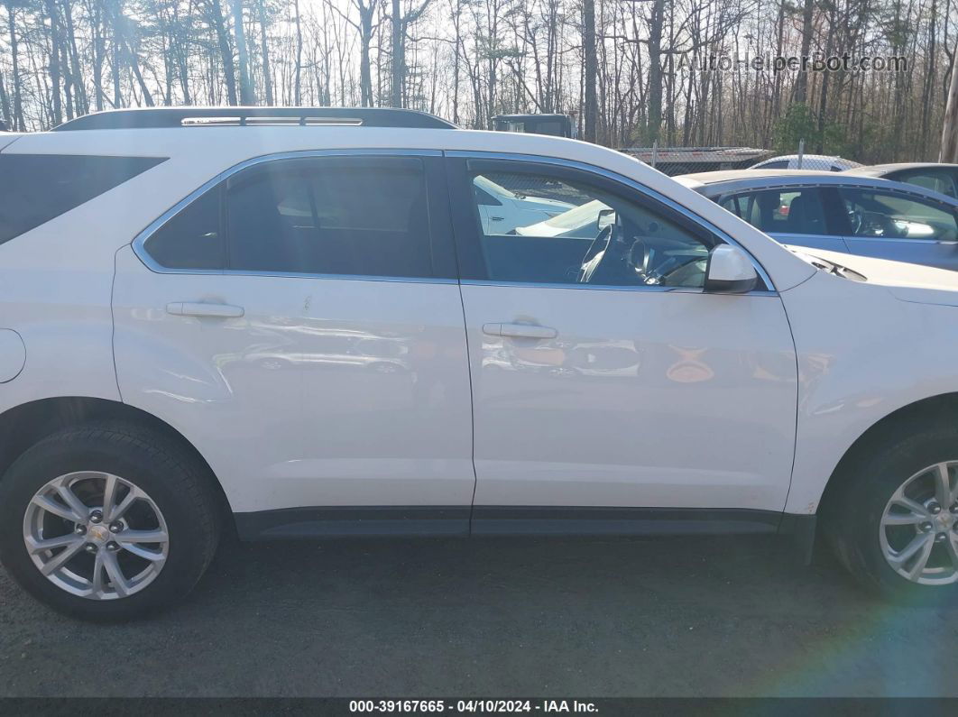 2017 Chevrolet Equinox Lt White vin: 2GNALCEK6H6351416