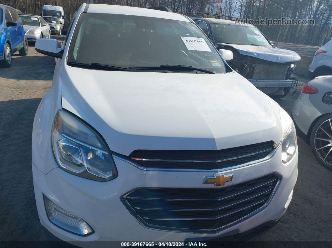 2017 Chevrolet Equinox Lt White vin: 2GNALCEK6H6351416