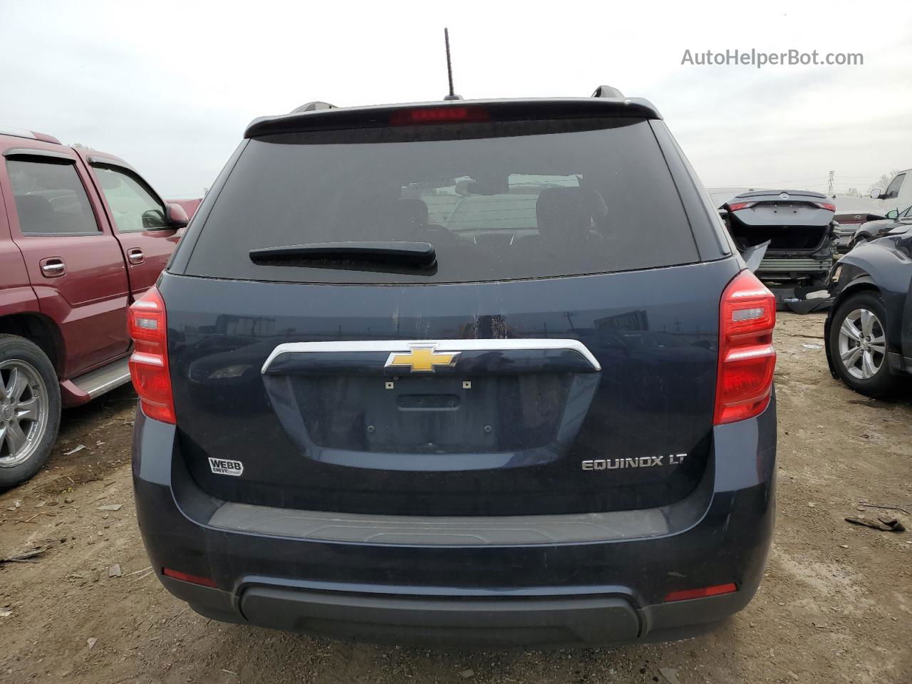 2016 Chevrolet Equinox Lt Синий vin: 2GNALCEK7G1136770