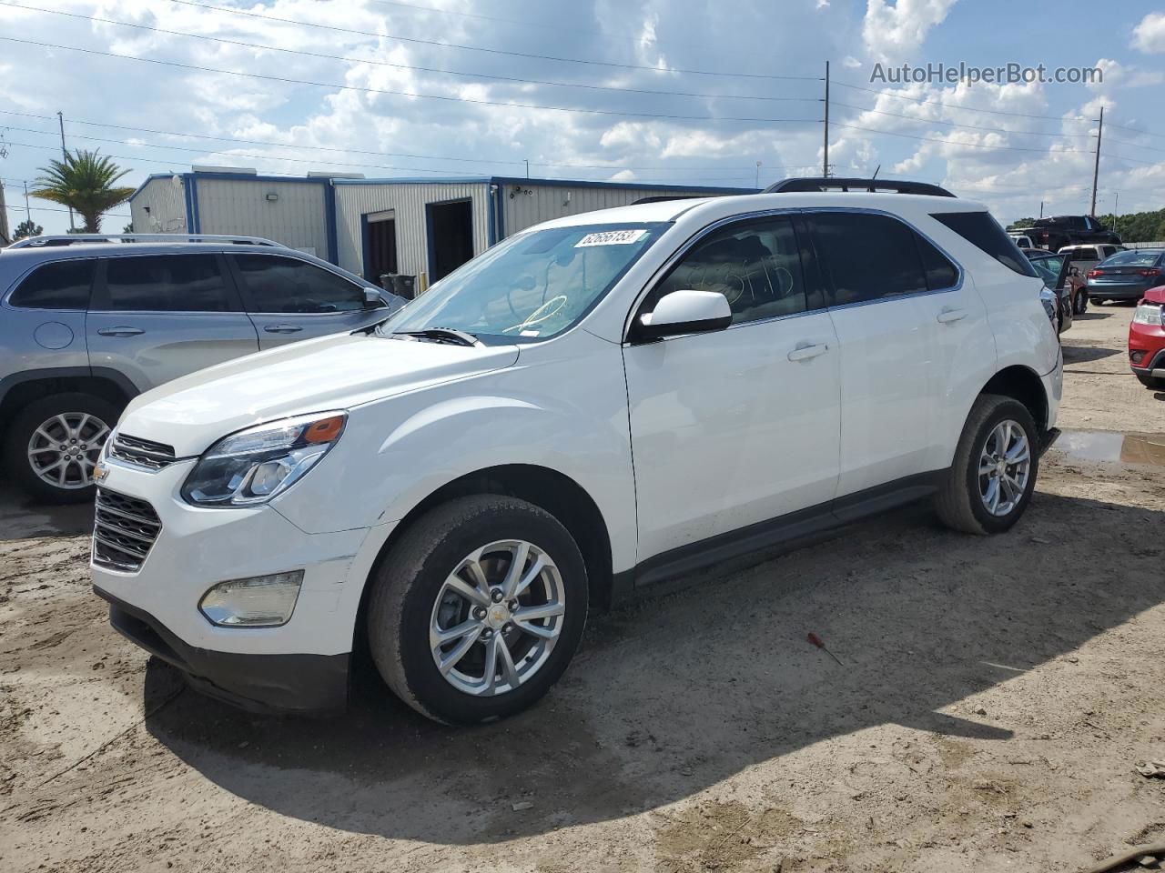 2016 Chevrolet Equinox Lt White vin: 2GNALCEK7G6102993